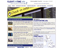 Tablet Screenshot of flightontime.info